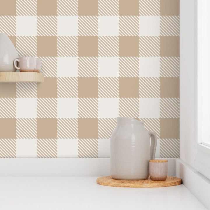 Wallpaper | Buffalo Plaid - Nomadic Desert (SW - Naturally Refined Collection)