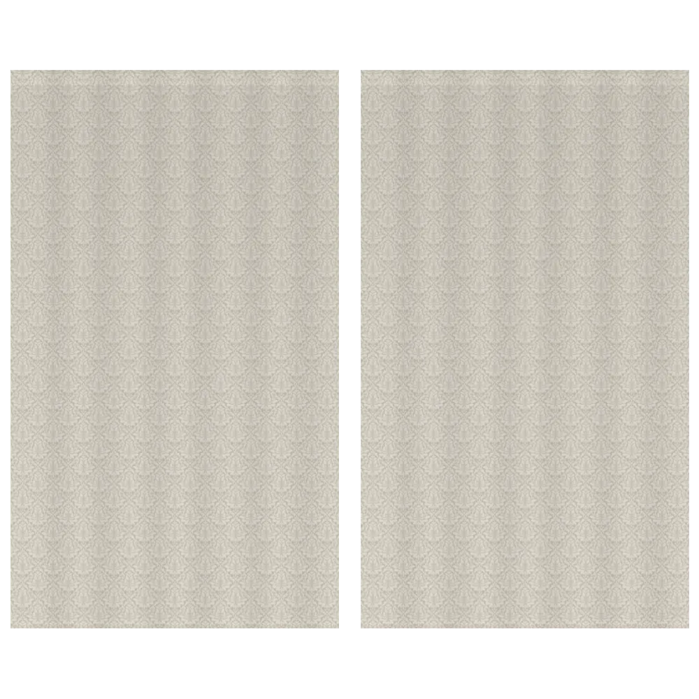 Midnight Garden™ Cotton Blend Curtain Panel Set (2 Panels) – Damask