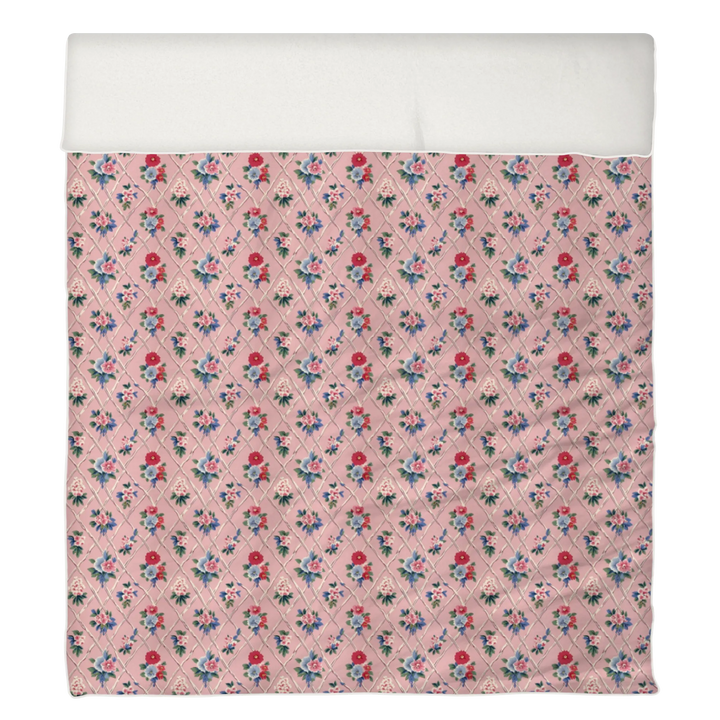 Vintage Cottage Collection Piped Edge Duvet Cover Set - Mildred