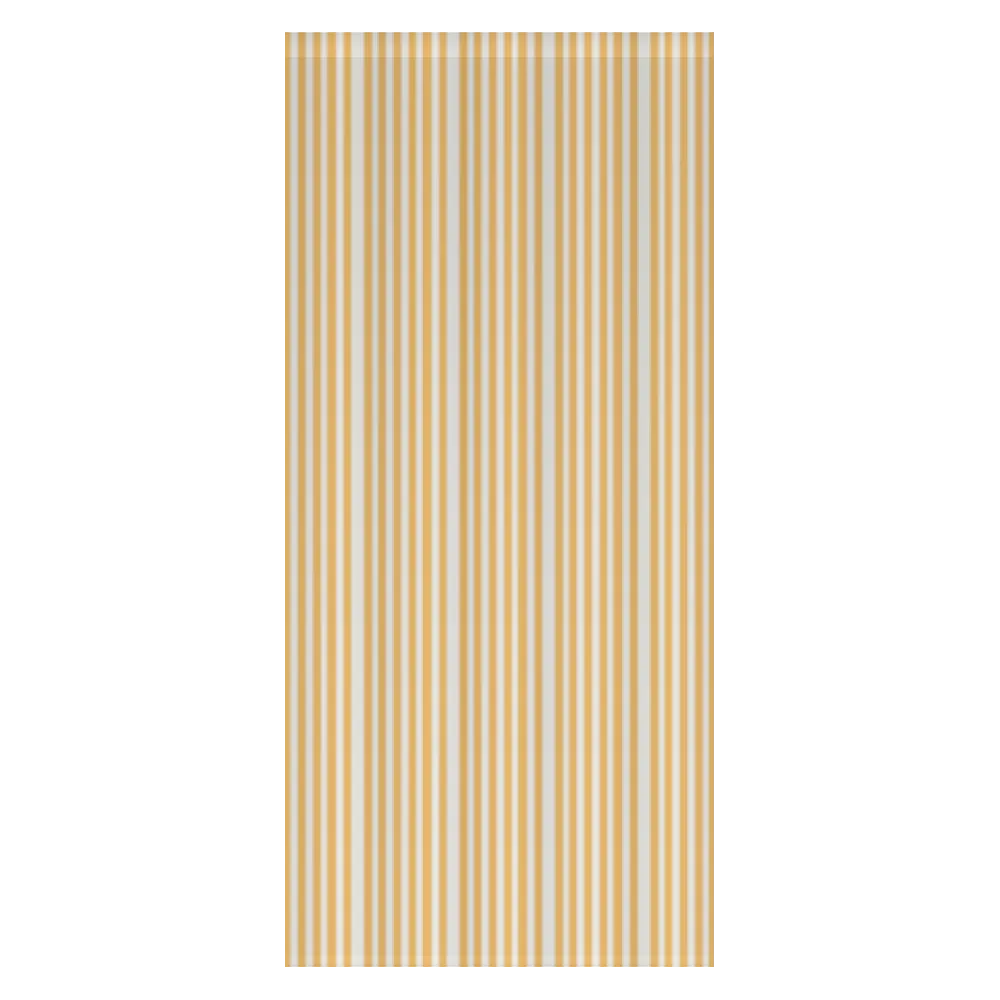 Window Curtain Set - Cotton Blend (2 Panels) | French Stripe - Yellow