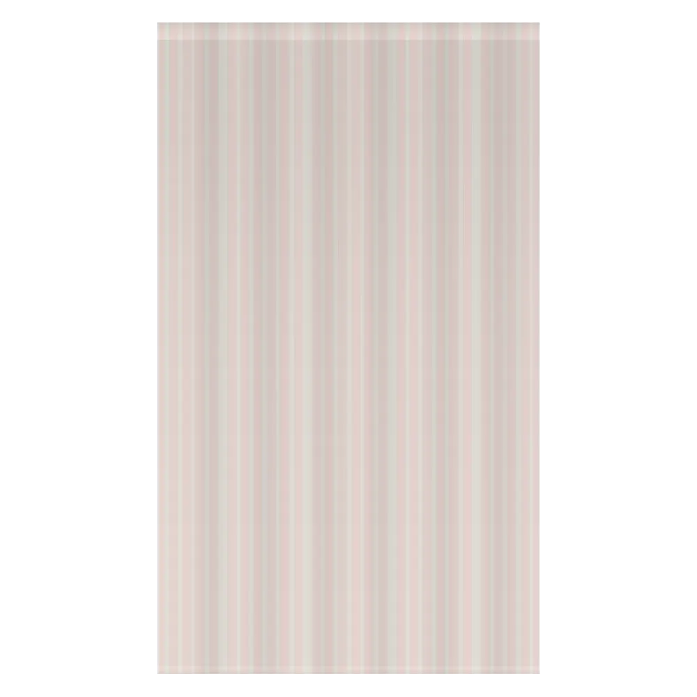 Window Curtain Set - Cotton Blend (2 Panels) | French Stripe - Ballet Pink