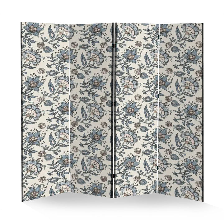 4 Panel Room Divider Folding Screen / Chintz