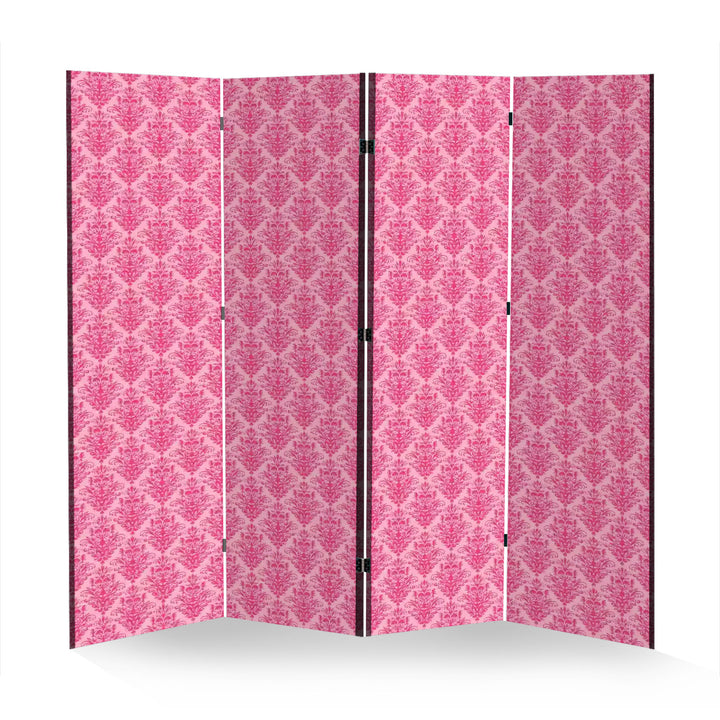 4 Panel Room Divider Folding Screen - Dreamhouse Damask