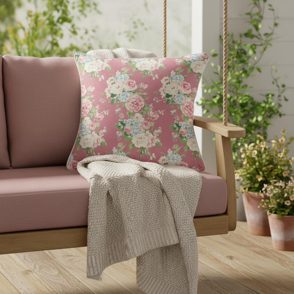 Emma – Reversible Throw Pillow | Vintage Cottage Collection