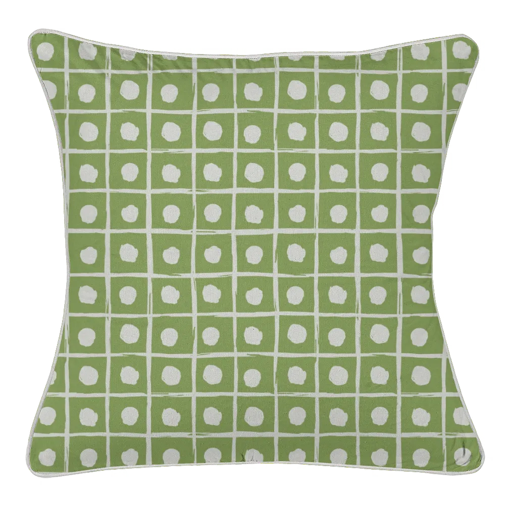 Ikat Fusion Coordinates Pair – Lily Pad (Leaf)