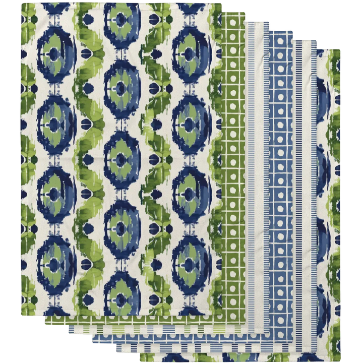 Ikat Fusion Tea Towel Set (6) – Kelp Ribbon