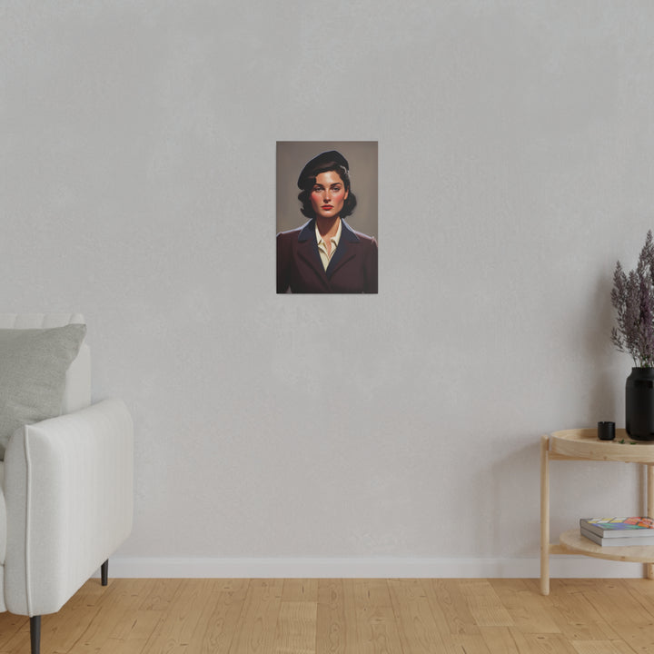 Vertical Matte Canvas / Confident Women Portrait Series - Colette