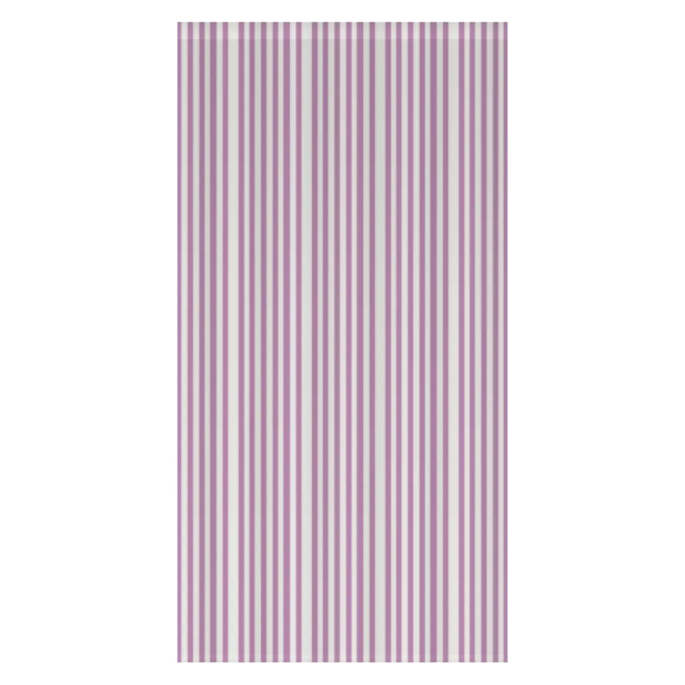 Window Curtain Set - Cotton Blend (2 Panels) | French Stripe - Vintage Lilac