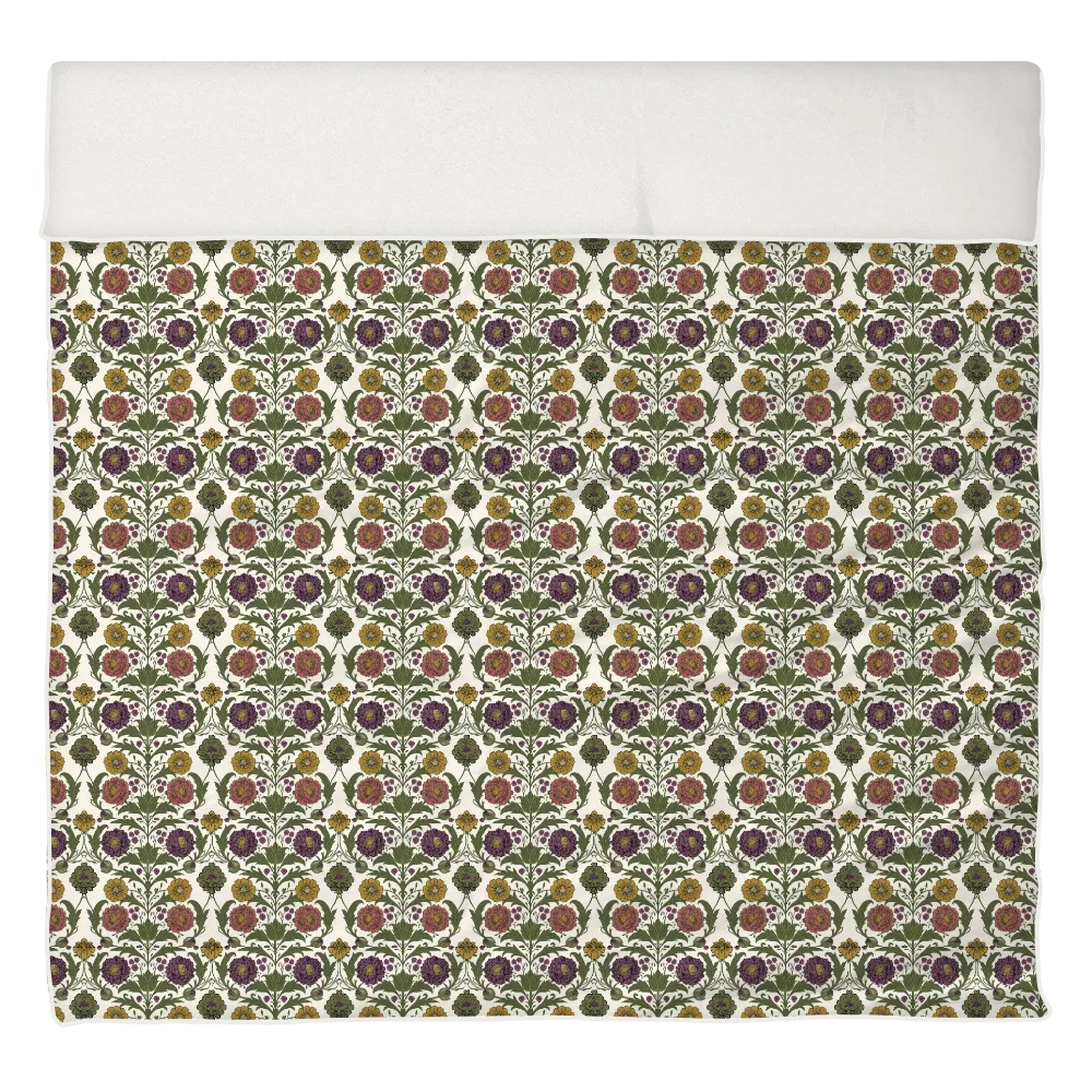 Sunlit Garden™ Piped Edge Duvet Cover Set - Harvest Garden