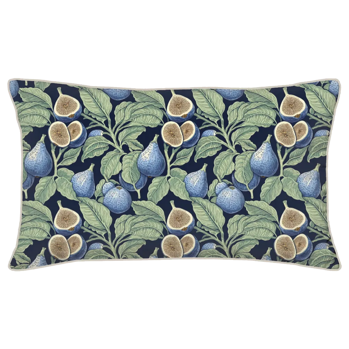 Verdant Fig™ Piped Edge Duvet Cover Set - Fig &amp; Ink