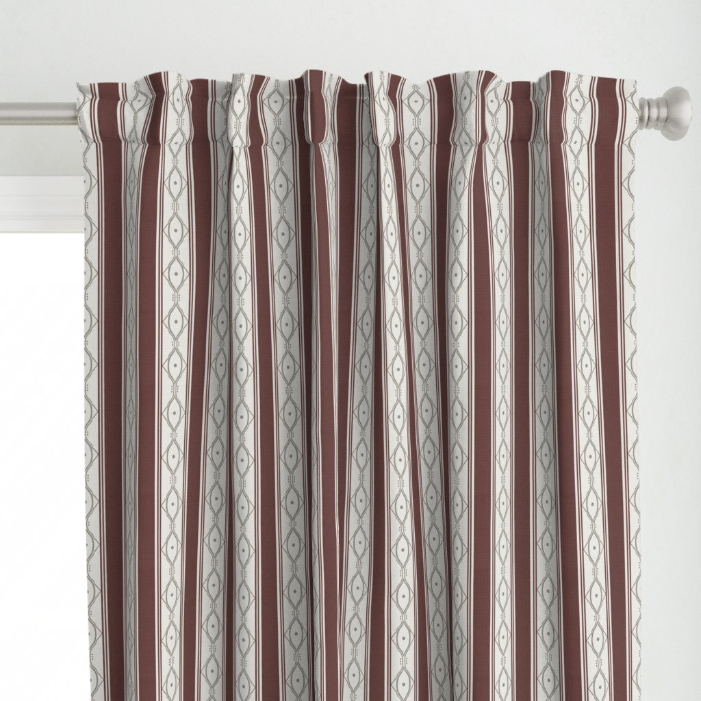 Form &amp; Field™ Cotton Blend Curtain Panel Set (2 Panels) – Stripe Lattice