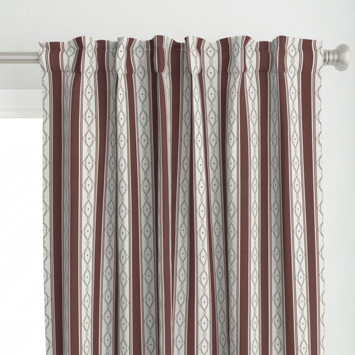 Form &amp; Field™ Cotton Blend Curtain Panel Set (2 Panels) – Stripe Lattice