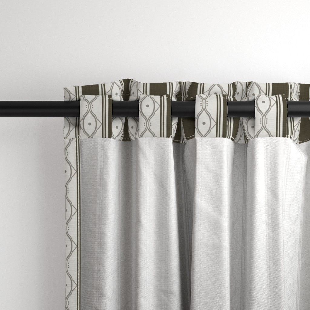 Form &amp; Field™ Cotton Blend Curtain Panel Set (2 Panels) – Stripe Lattice