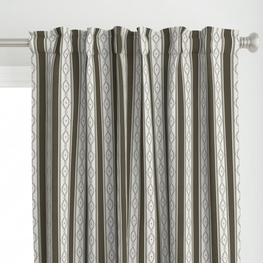 Form &amp; Field™ Cotton Blend Curtain Panel Set (2 Panels) – Stripe Lattice
