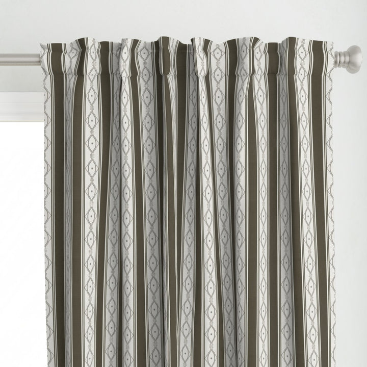 Form &amp; Field™ Cotton Blend Curtain Panel Set (2 Panels) – Stripe Lattice