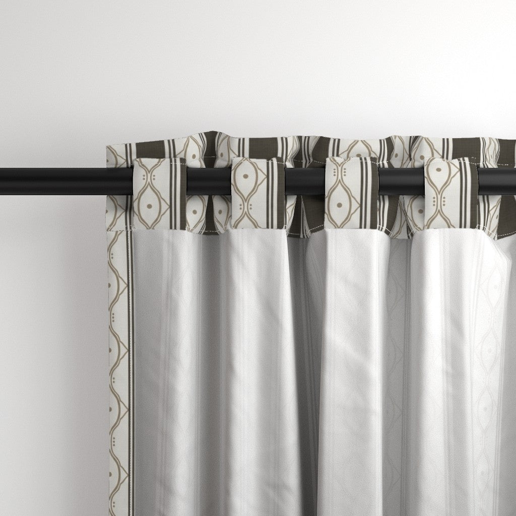 Form &amp; Field™ Cotton Blend Curtain Panel Set (2 Panels) – Stripe Lattice