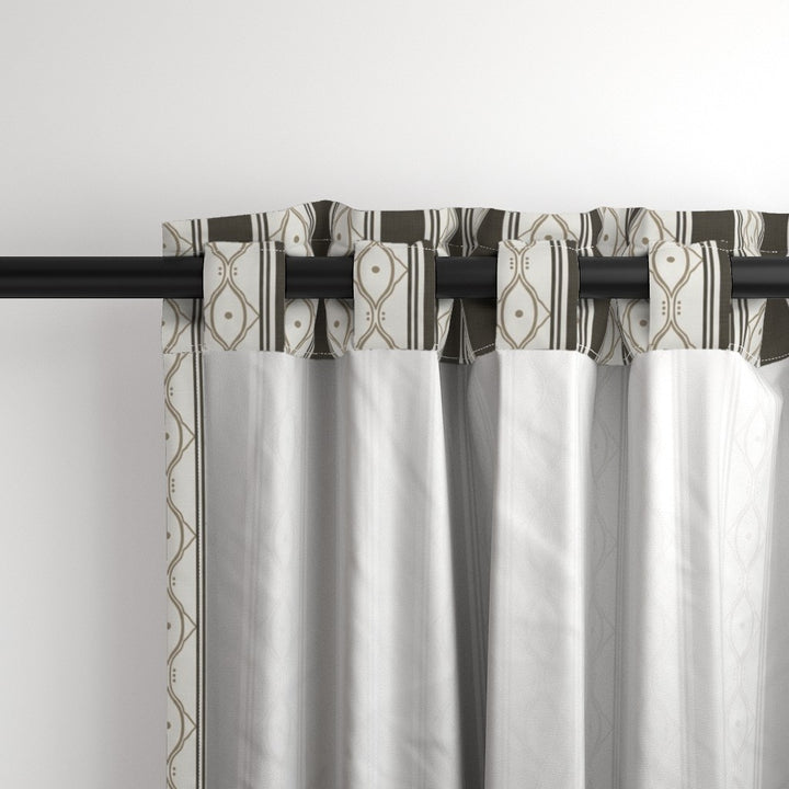 Form &amp; Field™ Cotton Blend Curtain Panel Set (2 Panels) – Stripe Lattice