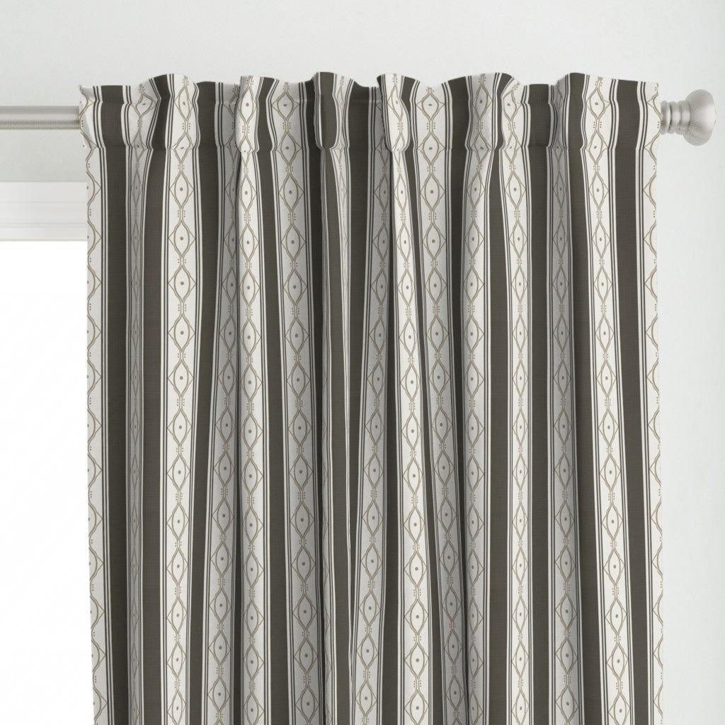 Form &amp; Field™ Cotton Blend Curtain Panel Set (2 Panels) – Stripe Lattice
