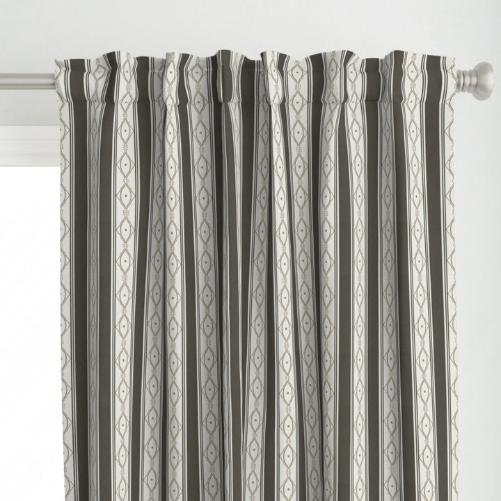 Form &amp; Field™ Cotton Blend Curtain Panel Set (2 Panels) – Stripe Lattice