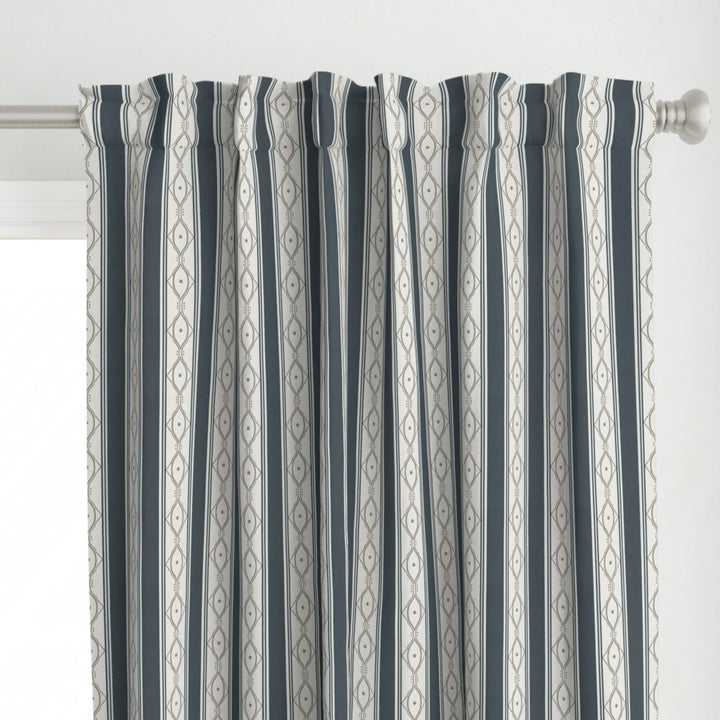 Form &amp; Field™ Cotton Blend Curtain Panel Set (2 Panels) – Stripe Lattice