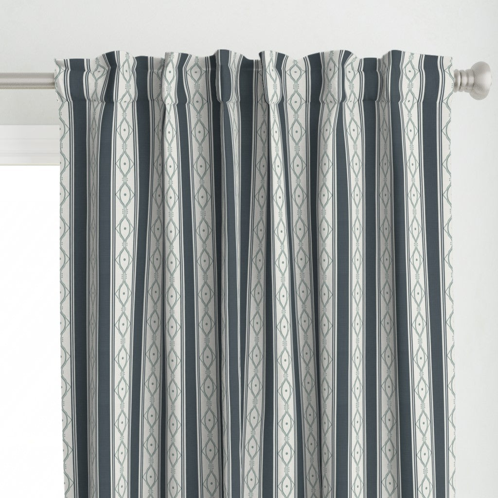 Form &amp; Field™ Cotton Blend Curtain Panel Set (2 Panels) – Stripe Lattice