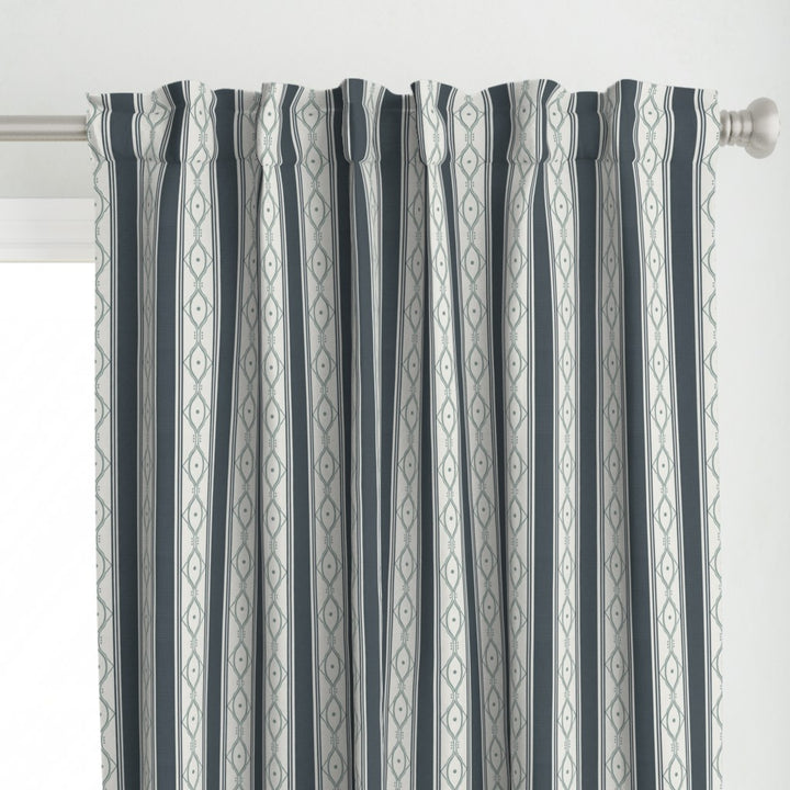 Form &amp; Field™ Cotton Blend Curtain Panel Set (2 Panels) – Stripe Lattice