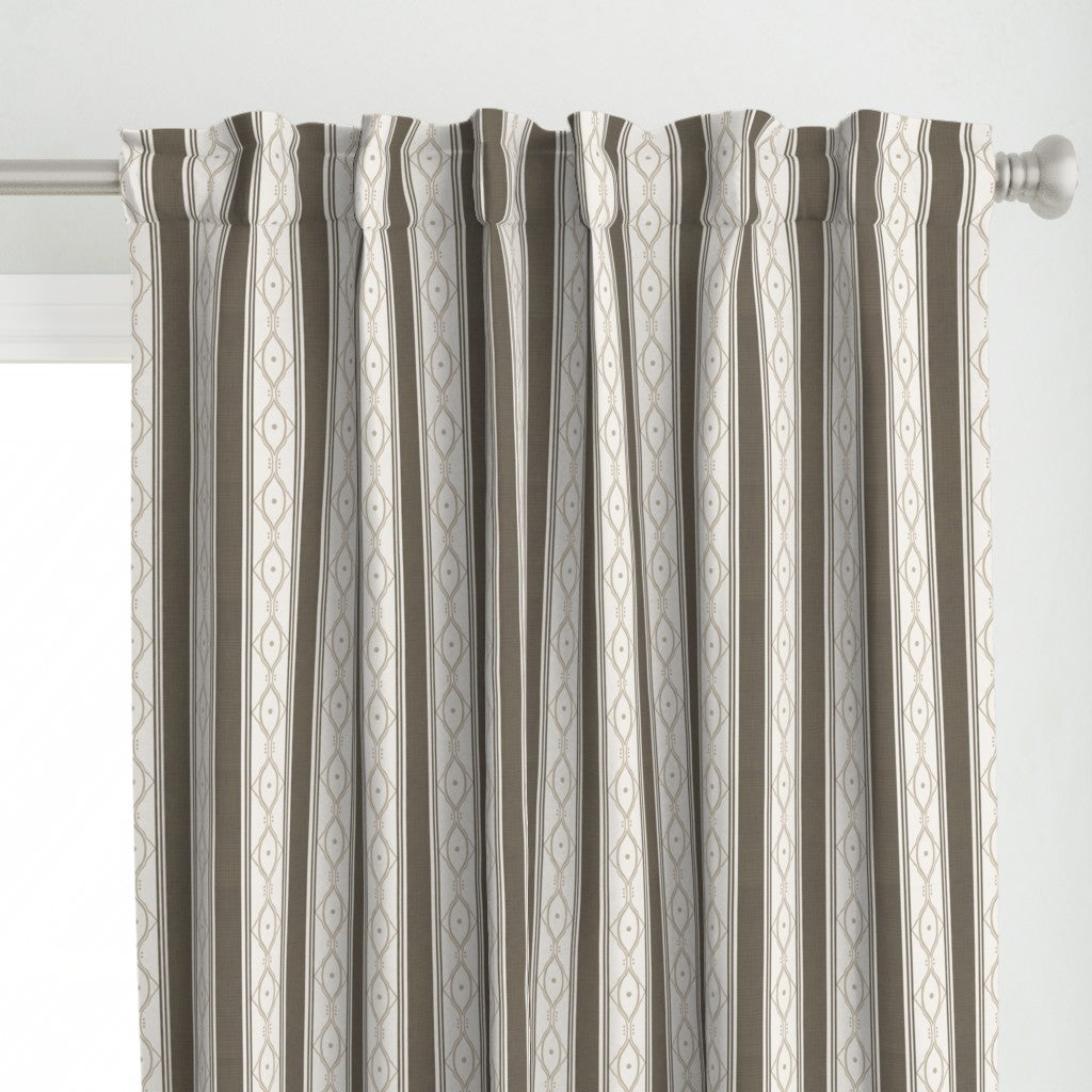 Form & Field™ Cotton Blend Curtain Panel Set (2 Panels) – Stripe Lattice