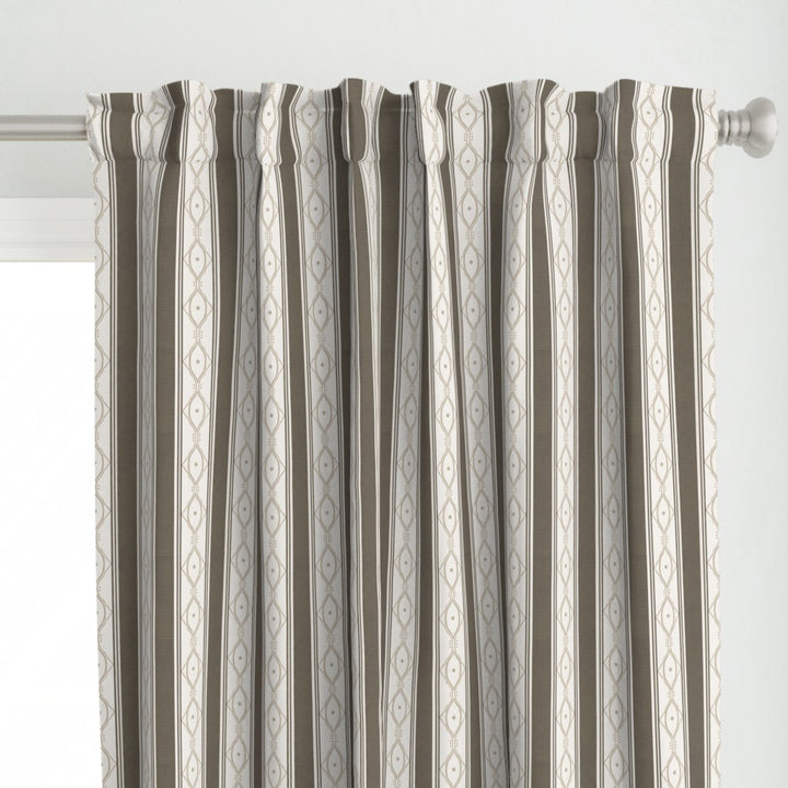 Form &amp; Field™ Cotton Blend Curtain Panel Set (2 Panels) – Stripe Lattice