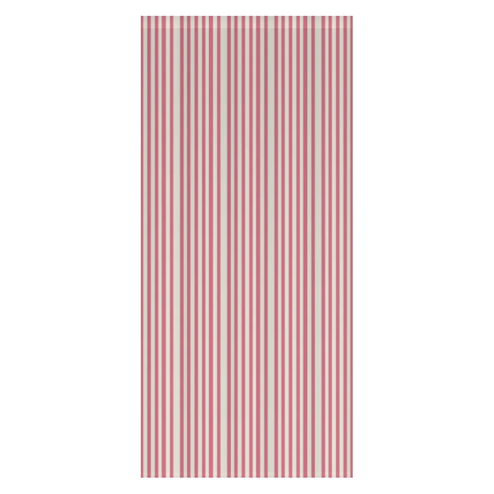 Window Curtain Set - Cotton Blend (2 Panels) | French Stripe - Peony