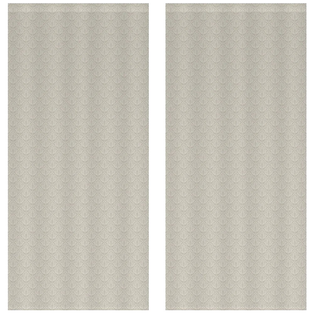 Midnight Garden™ Cotton Blend Curtain Panel Set (2 Panels) – Damask