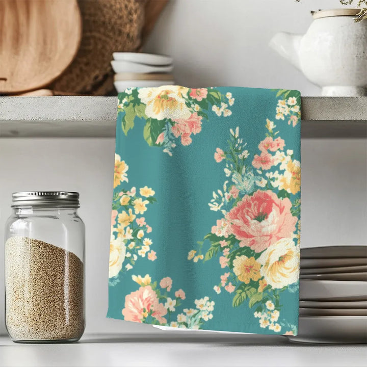 Florence – Blue Tea Towel Set (4) | Vintage Cottage Collection