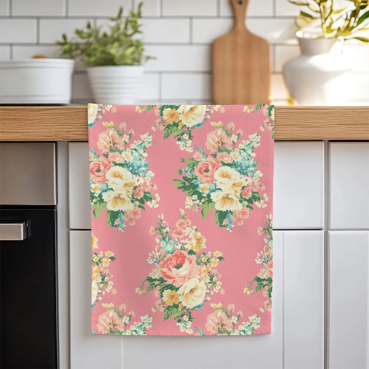 Florence – Peony Tea Towel Set (4) | Vintage Cottage Collection
