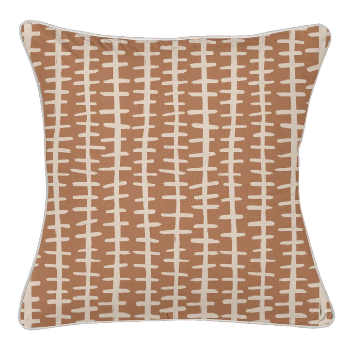 Ikat Fusion Coordinates Pair – Sand &amp; Sea (Rust)
