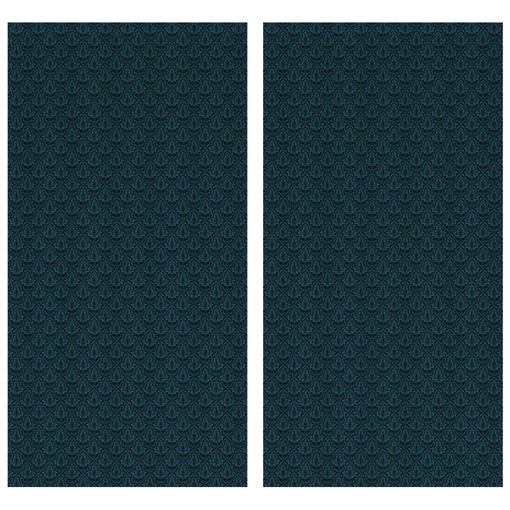 Midnight Garden™ Cotton Blend Curtain Panel Set (2 Panels) – Damask