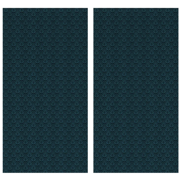 Midnight Garden™ Cotton Blend Curtain Panel Set (2 Panels) – Damask
