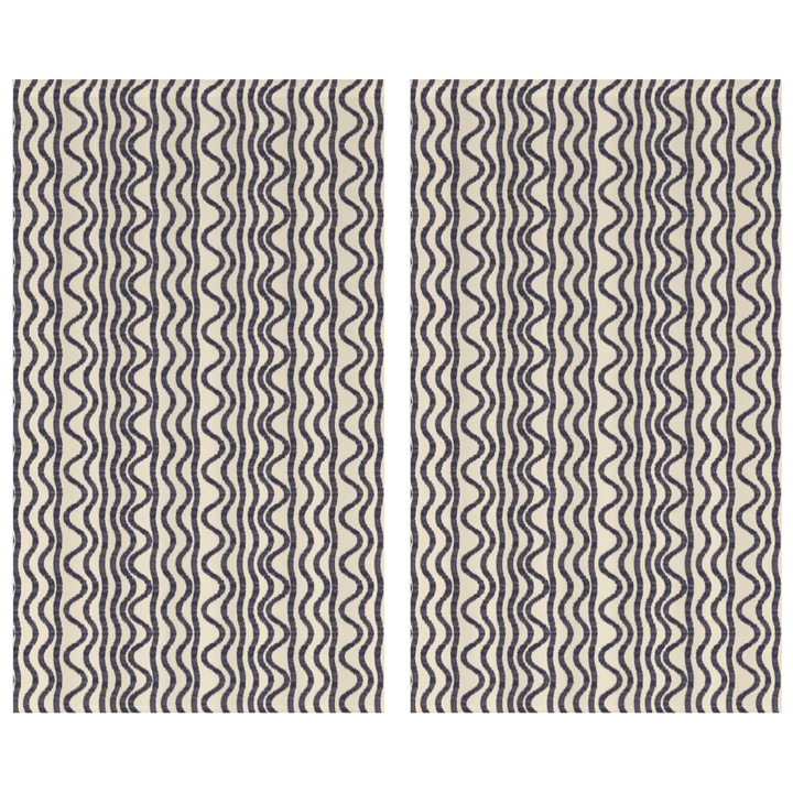 Ikat Fusion Curtain Panel Set – Americana Geometric