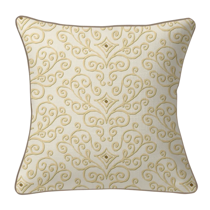Sunlit Garden Pillow Trio - Heart Scroll
