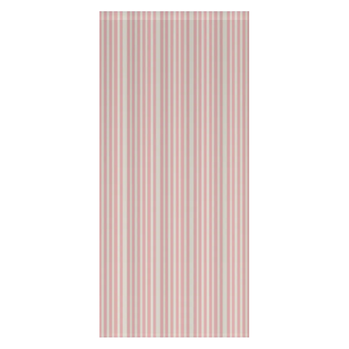 Window Curtain Set - Cotton Blend (2 Panels) | French Stripe - Bubblegum