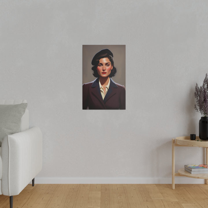 Vertical Matte Canvas / Confident Women Portrait Series - Colette