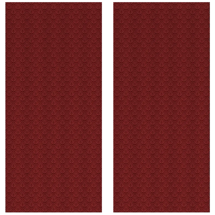 Midnight Garden™ Cotton Blend Curtain Panel Set (2 Panels) – Damask