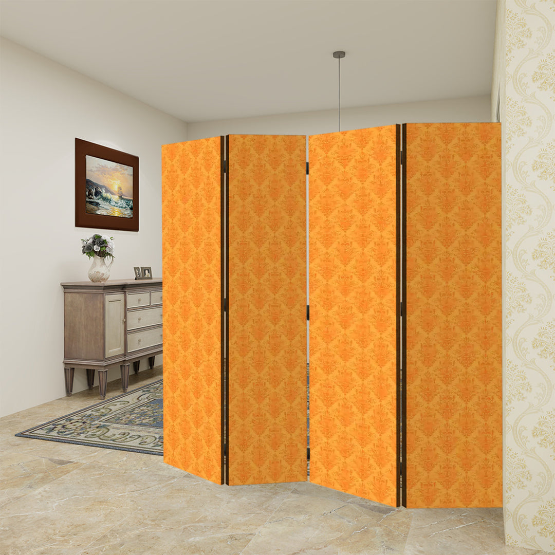 4 Panel Room Divider Folding Screen - Dreamhouse Damask