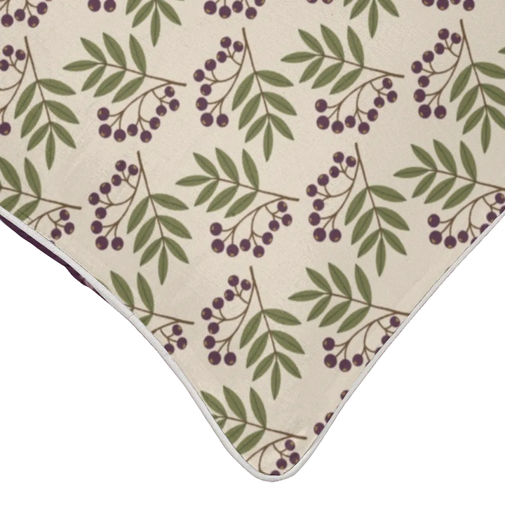 Harvest Garden Pillow Trio - Berry Scatter (Aubergine)