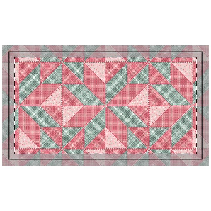 Quilted Sham / 3 sizes / Patchwork / Star / Pink-tacular - Plaid