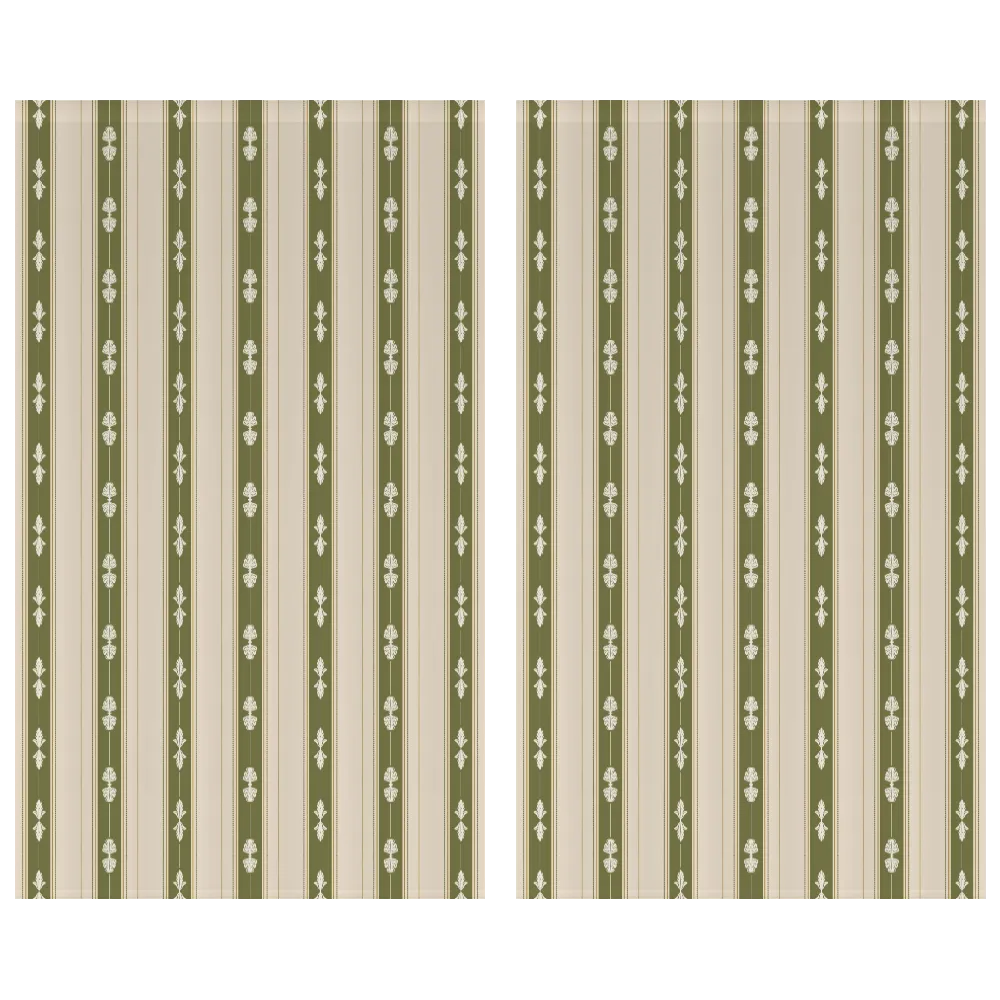 Sunlit &amp; Harvest Garden™ Curtain Panel Set (2 Panels) - Stripe