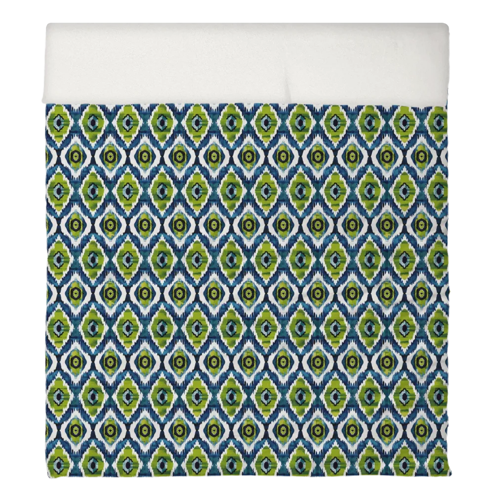 Lily Pad Duvet Cover Set | Ikat Fusion Collection