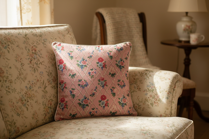 Vintage Cottage Collection Reversible Throw Pillow - Mildred