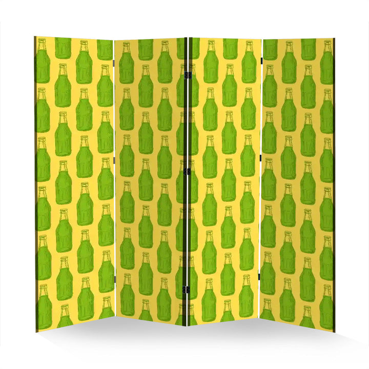 4 Panel Room Divider Folding Screen / Soda Pop!