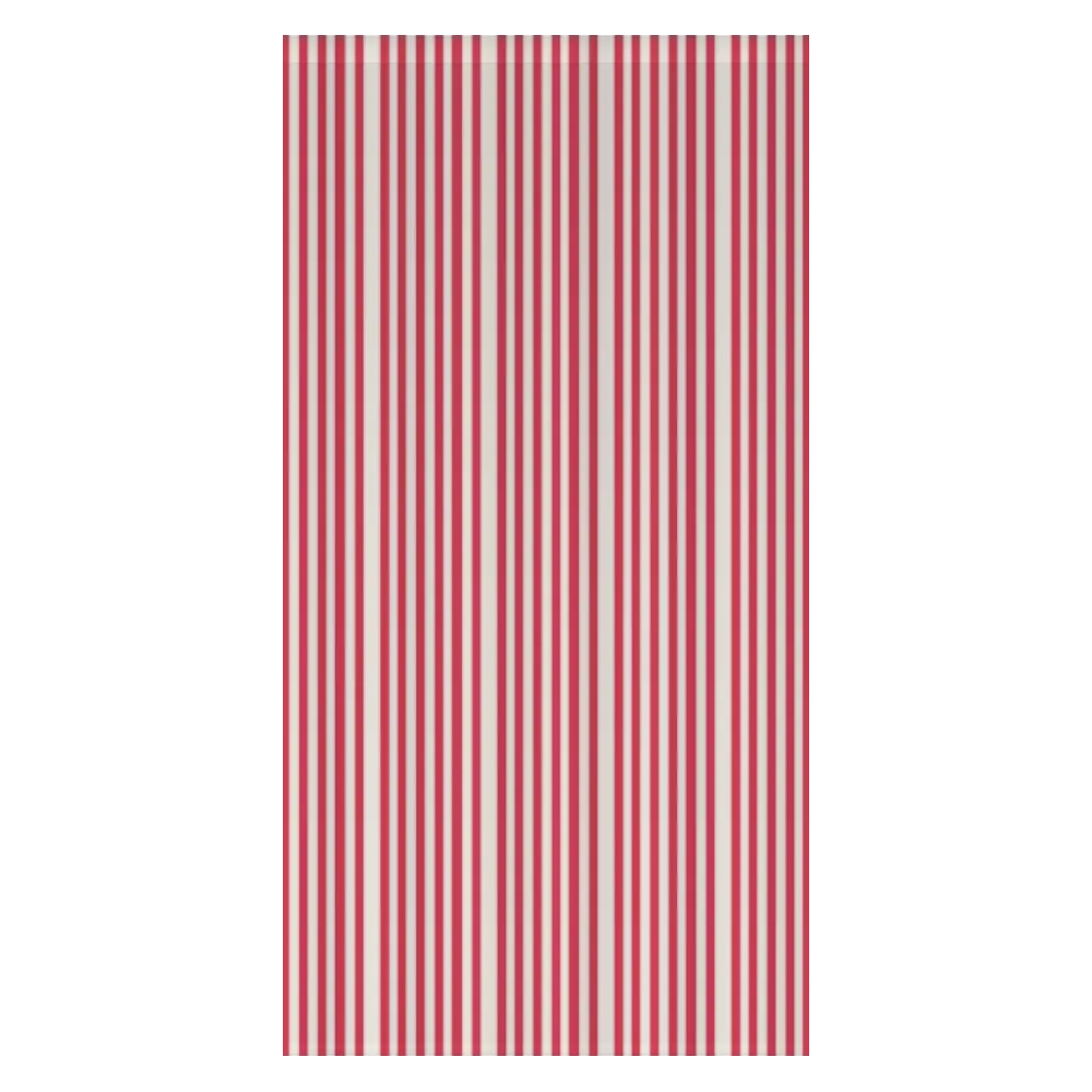 Window Curtain Set - Cotton Blend (2 Panels) | French Stripe - Rose