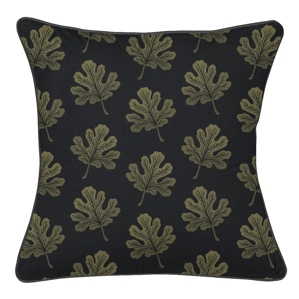 Verdant Fig™ Pillow Trio - Stamped Fig (Noir)