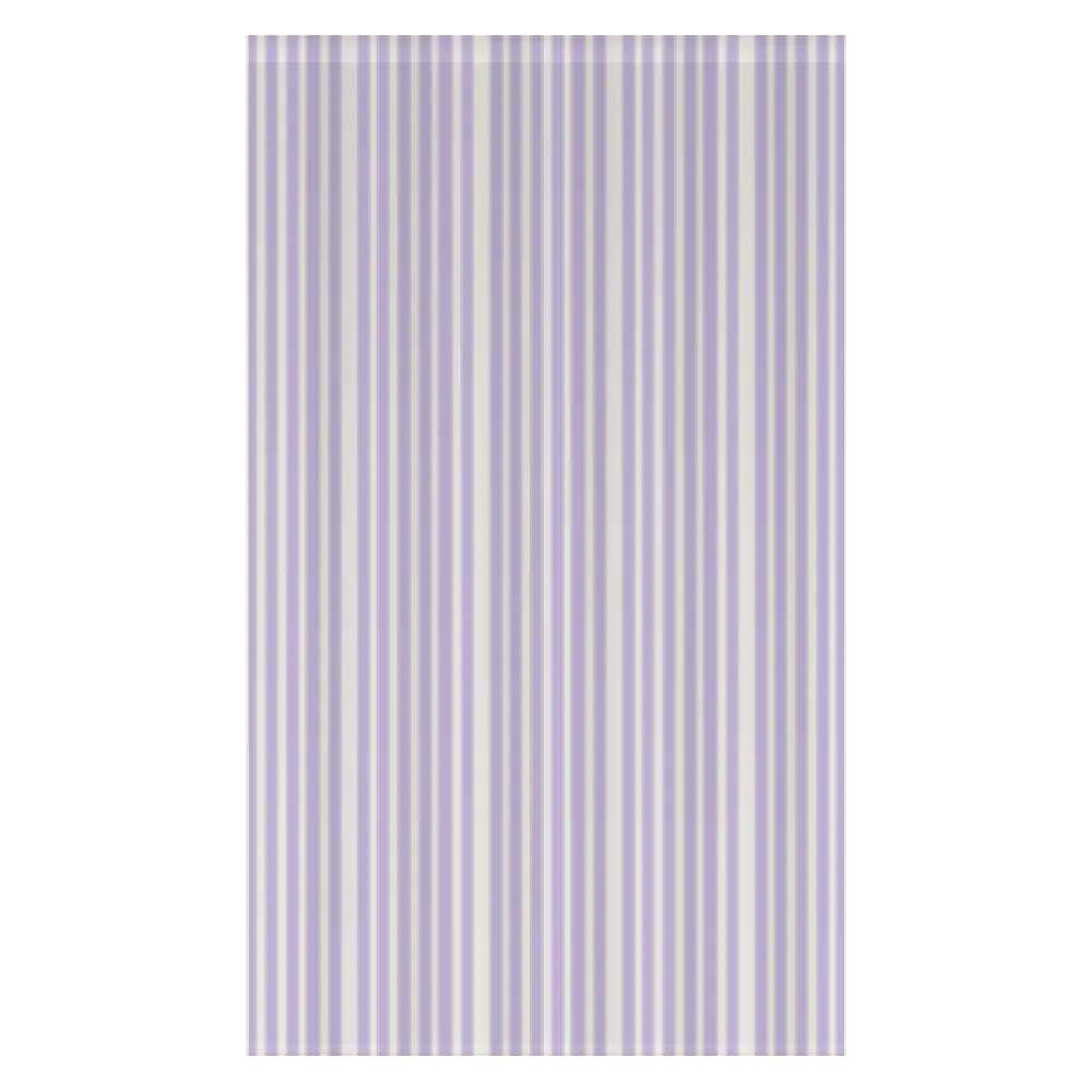 Window Curtain Set - Cotton Blend (2 Panels) | French Stripe - Heliotrope
